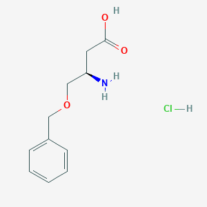 molecular formula C11H16ClNO3 B2383145 (R)-3-Amino-4-(benzyloxy)butanoic acid hydrochloride CAS No. 2225127-07-9