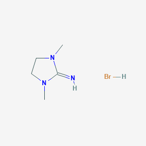 molecular formula C5H12BrN3 B2383147 1,3-二甲基-2-亚氨基-咪唑烷氢溴酸盐 CAS No. 77458-86-7