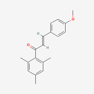 molecular formula C19H20O2 B2383150 (2E)-3-(4-methoxyphenyl)-1-(2,4,6-trimethylphenyl)prop-2-en-1-one CAS No. 881885-06-9
