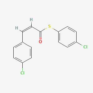 molecular formula C15H10Cl2OS B2383157 S-(4-chlorophenyl) 3-(4-chlorophenyl)-2-propenethioate CAS No. 331461-52-0