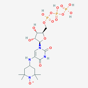 molecular formula C18H32N4O16P3 B238316 5-Amtemp-utp CAS No. 136134-11-7