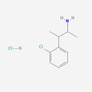 molecular formula C10H15Cl2N B2383163 3-(2-Chlorophenyl)butan-2-amine hydrochloride CAS No. 21900-00-5