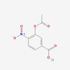 molecular formula C9H7NO6 B2383168 3-Acetoxy-4-nitrobenzoic acid CAS No. 51257-24-0