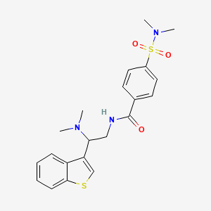 N-(2-(benzo[b]thiophen-3-yl)-2-(dimethylamino)ethyl)-4-(N,N-dimethylsulfamoyl)benzamide