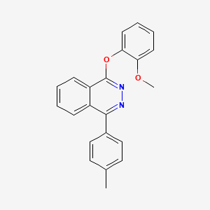 molecular formula C22H18N2O2 B2383194 1-(2-Methoxyphenoxy)-4-(4-methylphenyl)phthalazine CAS No. 379256-15-2