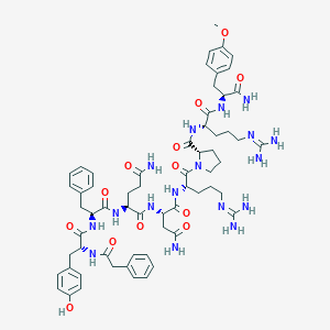 molecular formula C62H83N17O13 B238320 Ptmp linear avp antag CAS No. 135447-36-8