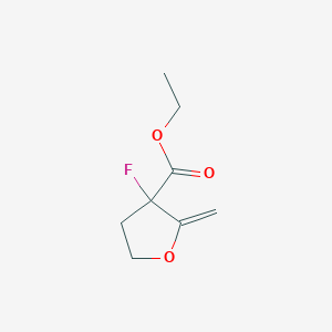 molecular formula C8H11FO3 B2383218 Ethyl 3-fluoro-2-methylideneoxolane-3-carboxylate CAS No. 2155852-95-0