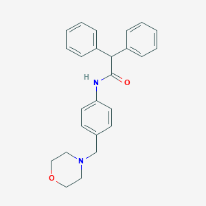 molecular formula C25H26N2O2 B238325 N-[4-(morpholin-4-ylmethyl)phenyl]-2,2-diphenylacetamide 