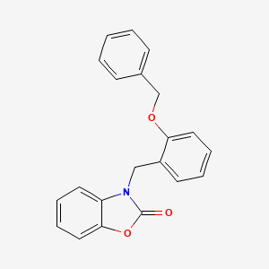 molecular formula C21H17NO3 B2383268 3-(2-(benzyloxy)benzyl)benzo[d]oxazol-2(3H)-one CAS No. 836662-50-1