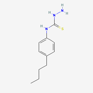 molecular formula C11H17N3S B2383287 3-Amino-1-(4-butylphenyl)thiourea CAS No. 750614-15-4