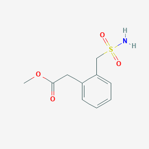 molecular formula C10H13NO4S B2383288 Methyl 2-[2-(sulfamoylmethyl)phenyl]acetate CAS No. 1546202-74-7