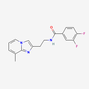 molecular formula C17H15F2N3O B2383317 3,4-difluoro-N-(2-(8-methylimidazo[1,2-a]pyridin-2-yl)ethyl)benzamide CAS No. 868978-18-1
