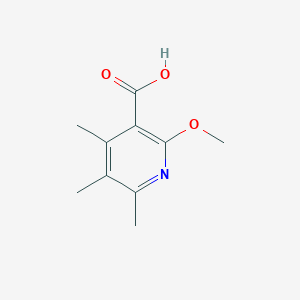 molecular formula C10H13NO3 B2383397 2-甲氧基-4,5,6-三甲基吡啶-3-羧酸 CAS No. 2222511-79-5
