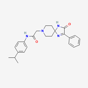 N-(4-isopropylphenyl)-2-(3-oxo-2-phenyl-1,4,8-triazaspiro[4.5]dec-1-en-8-yl)acetamide