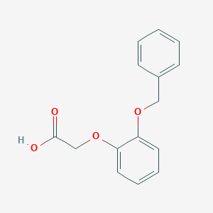 molecular formula C15H14O4 B2383423 2-[2-(Benzyloxy)phenoxy]acetic acid CAS No. 244123-12-4