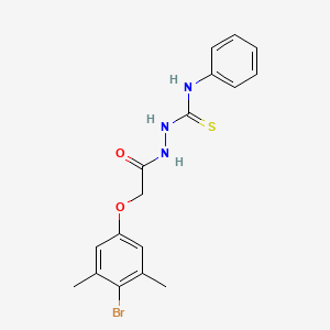 2-(4-Bromo-3,5-dimethylphenoxy)-N-(((phenylamino)thioxomethyl)amino)ethanamide