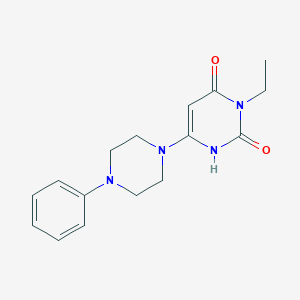 3-ethyl-6-(4-phenylpiperazin-1-yl)pyrimidine-2,4(1H,3H)-dione