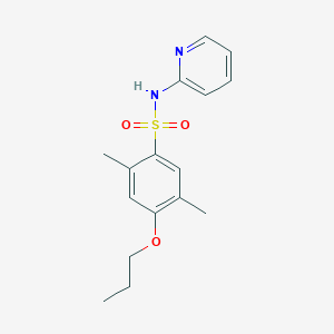 molecular formula C16H20N2O3S B2383439 2,5-dimethyl-4-propoxy-N-pyridin-2-ylbenzenesulfonamide CAS No. 847241-45-6