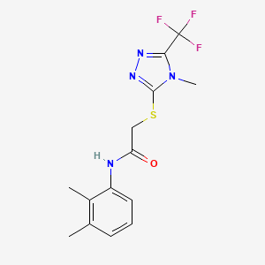N-(2,3-dimethylphenyl)-2-{[4-methyl-5-(trifluoromethyl)-4H-1,2,4-triazol-3-yl]sulfanyl}acetamide