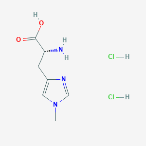 molecular formula C7H13Cl2N3O2 B2383450 NT-methyl-D-histidine dihydrochloride CAS No. 2137082-08-5