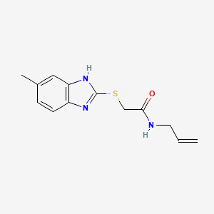 B2383456 N-allyl-2-[(5-methyl-1H-1,3-benzimidazol-2-yl)sulfanyl]acetamide CAS No. 791126-02-8