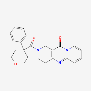 molecular formula C23H23N3O3 B2383471 2-(4-苯基四氢-2H-吡喃-4-羰基)-3,4-二氢-1H-二吡啶并[1,2-a:4',3'-d]嘧啶-11(2H)-酮 CAS No. 1903685-81-3