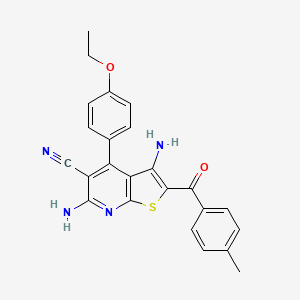 3,6-Diamino-4-(4-ethoxyphenyl)-2-(4-methylbenzoyl)thieno[2,3-b]pyridine-5-carbonitrile