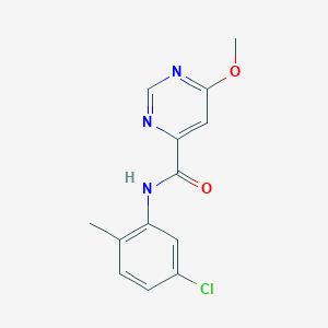 molecular formula C13H12ClN3O2 B2383489 N-(5-氯-2-甲基苯基)-6-甲氧基嘧啶-4-甲酰胺 CAS No. 2034633-61-7