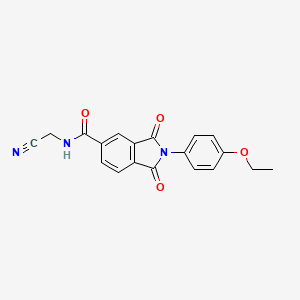 molecular formula C19H15N3O4 B2383498 N-(cyanomethyl)-2-(4-ethoxyphenyl)-1,3-dioxo-2,3-dihydro-1H-isoindole-5-carboxamide CAS No. 1427966-50-4
