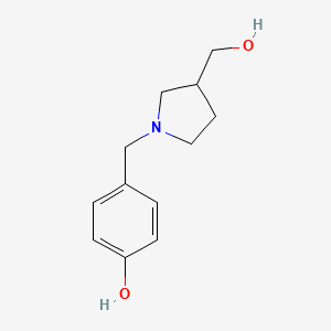 4-[[3-(Hydroxymethyl)pyrrolidin-1-yl]methyl]phenol