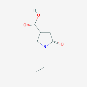 molecular formula C10H17NO3 B2383517 1-(1,1-Dimethylpropyl)-5-oxopyrrolidine-3-carboxylic acid CAS No. 944683-26-5