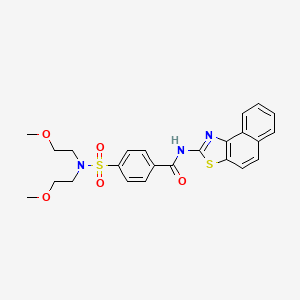 4-(N,N-bis(2-methoxyethyl)sulfamoyl)-N-(naphtho[1,2-d]thiazol-2-yl)benzamide