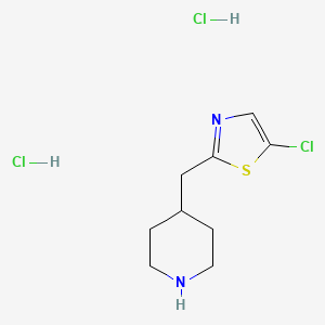 5-Chloro-2-(piperidin-4-ylmethyl)-1,3-thiazole;dihydrochloride