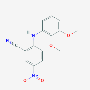 2-[(2,3-Dimethoxyphenyl)amino]-5-nitrobenzonitrile