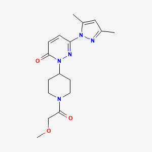 6-(3,5-Dimethylpyrazol-1-yl)-2-[1-(2-methoxyacetyl)piperidin-4-yl]pyridazin-3-one