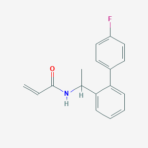 N-[1-[2-(4-Fluorophenyl)phenyl]ethyl]prop-2-enamide