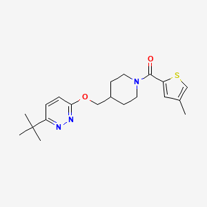 [4-[(6-Tert-butylpyridazin-3-yl)oxymethyl]piperidin-1-yl]-(4-methylthiophen-2-yl)methanone