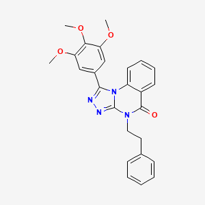 4-phenethyl-1-(3,4,5-trimethoxyphenyl)-[1,2,4]triazolo[4,3-a]quinazolin-5(4H)-one