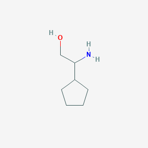 molecular formula C7H15NO B2383585 2-Amino-2-cyclopentylethan-1-ol CAS No. 160886-94-2