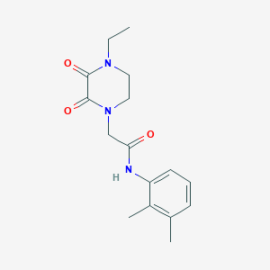 molecular formula C16H21N3O3 B2383595 N-(2,3-dimethylphenyl)-2-(4-ethyl-2,3-dioxopiperazin-1-yl)acetamide CAS No. 868680-35-7