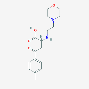 molecular formula C17H24N2O4 B2383638 4-(4-Methylphenyl)-2-((2-morpholinoethyl)amino)-4-oxobutanoic acid CAS No. 1023947-01-4