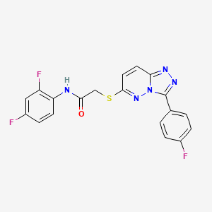 N-(2,4-difluorophenyl)-2-((3-(4-fluorophenyl)-[1,2,4]triazolo[4,3-b]pyridazin-6-yl)thio)acetamide