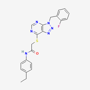 N-(4-ethylphenyl)-2-((3-(2-fluorobenzyl)-3H-[1,2,3]triazolo[4,5-d]pyrimidin-7-yl)thio)acetamide
