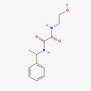 molecular formula C12H16N2O3 B2383656 N-(2-hydroxyethyl)-N'-(1-phenylethyl)oxamide CAS No. 339204-35-2