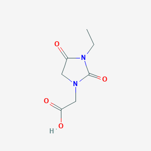 (3-Ethyl-2,4-dioxoimidazolidin-1-yl)acetic acid