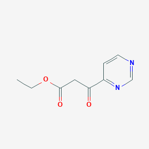 molecular formula C9H10N2O3 B2383688 3-氧代-3-(嘧啶-4-基)丙酸乙酯 CAS No. 64210-67-9