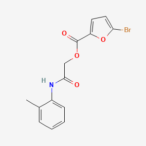 [(2-Methylphenyl)carbamoyl]methyl 5-bromofuran-2-carboxylate