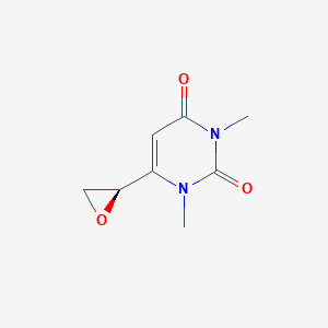 molecular formula C6H5C(O)C6H3(OC2H5)2 B238370 (+)-(S)-1,3-Dimethyl-6-oxiranyl-2,4-pyrimidinedione CAS No. 131699-67-7