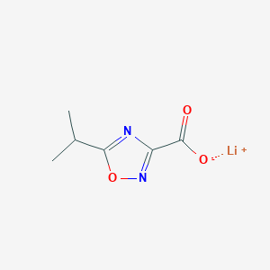 molecular formula C6H7LiN2O3 B2383720 Lithium;5-propan-2-yl-1,2,4-oxadiazole-3-carboxylate CAS No. 2243507-81-3