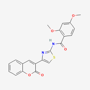 2,4-dimethoxy-N-(4-(2-oxo-2H-chromen-3-yl)thiazol-2-yl)benzamide